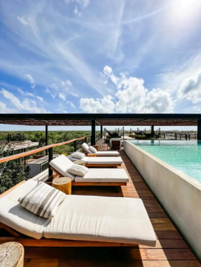 Departamento con pisicina privada en rooftop
